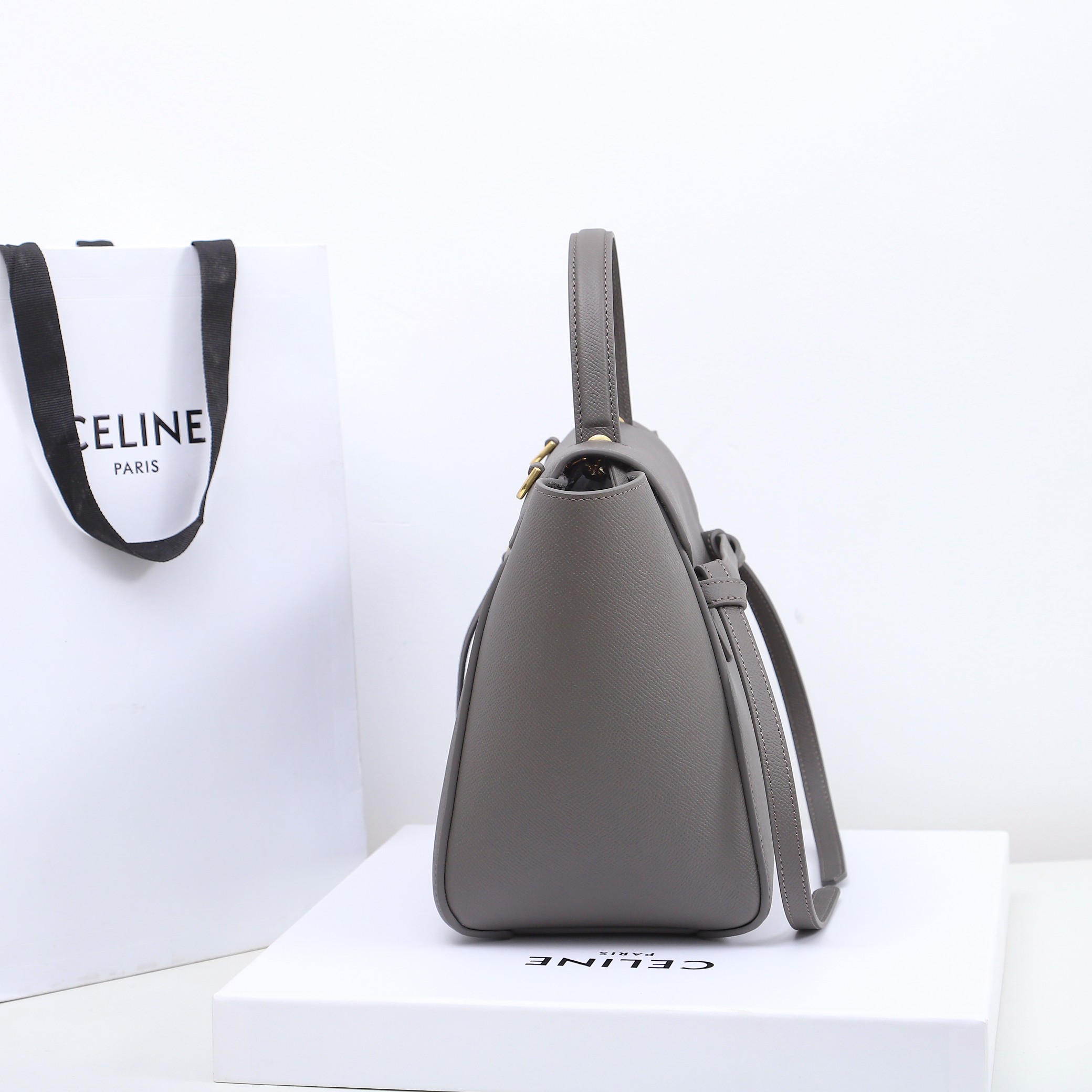 Wholesale Luxury Celine Luggage Handbag In Drummed Calfskin 189023 - Image 5