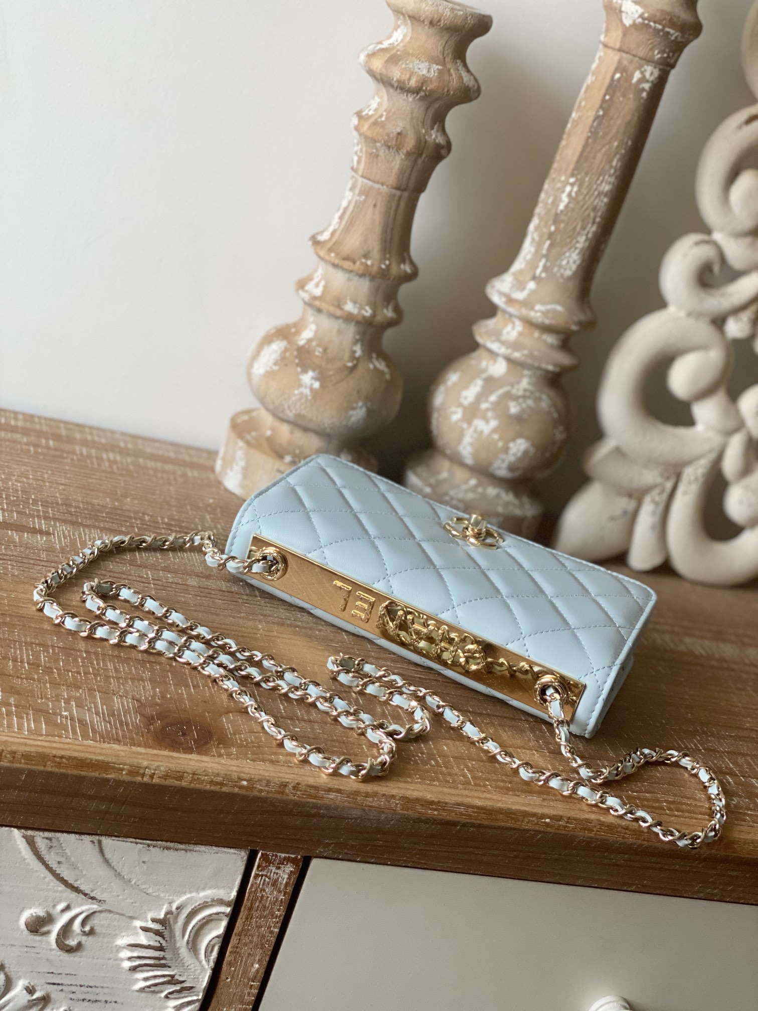 Wholesale Luxury Chanel Wallet On Chain Cloud Blue Ap1450 - Image 3