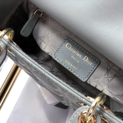 Alternative view of Wholesale Luxury Dior Medium Lady Dior Bag Cloud Blue Patent Cannage Calfskin M0565Owcb_M81B