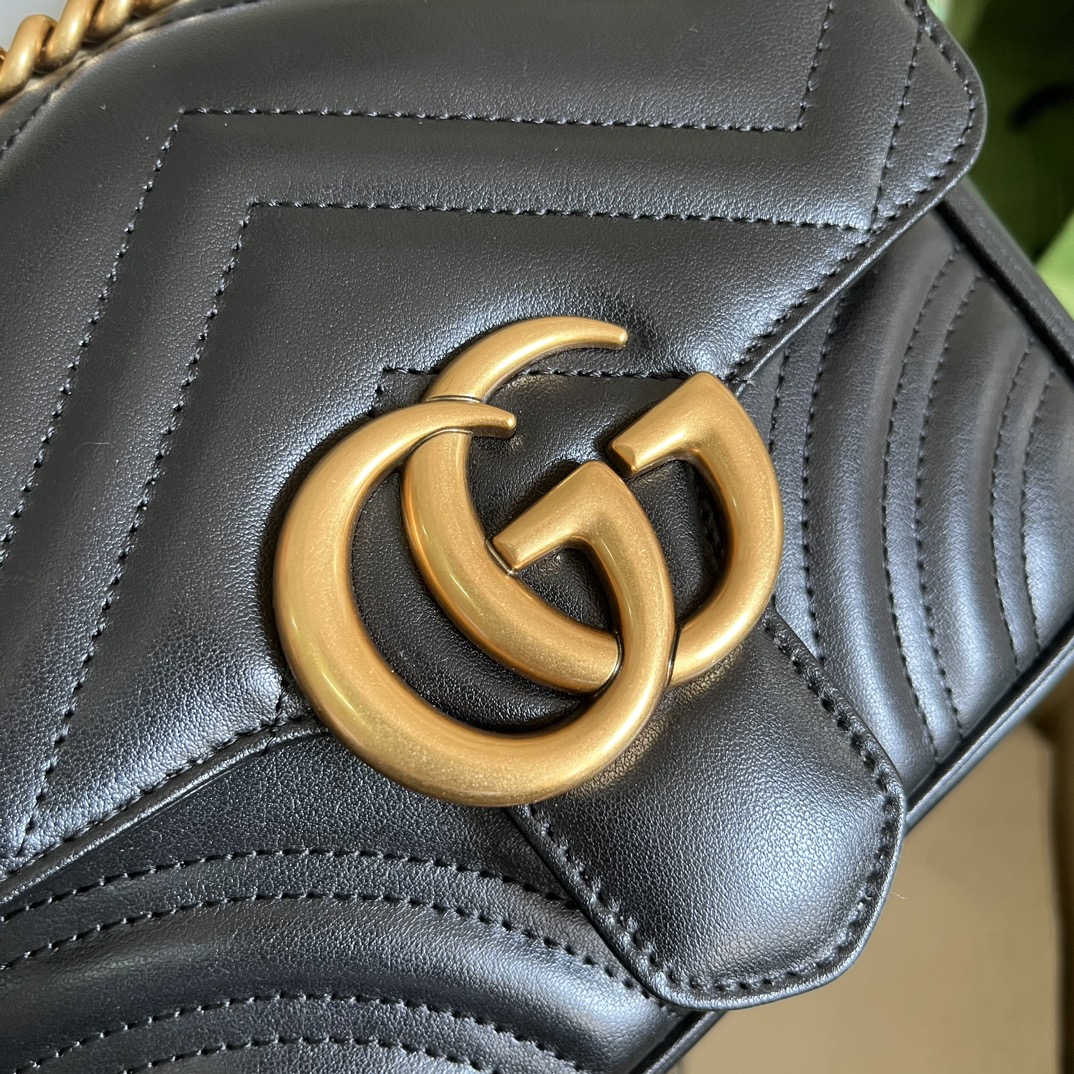 Wholesale Luxury Gucci Marmont Gg Black 739682 - Image 5