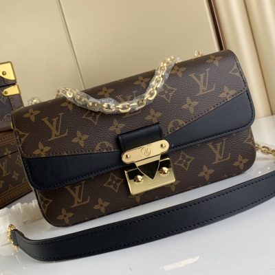 Alternative view of Wholesale Luxury Louis Vuitton Monogram Leather Marceau M46127 Black AAA