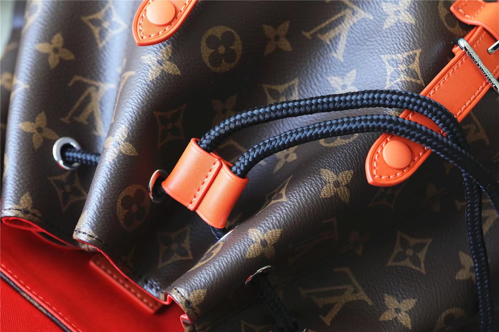 Wholesale Luxury Louis Vuitton Christopher MM Monogram backpack for mens Orange M46814 - Image 3