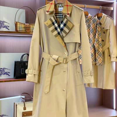 Wholesale Luxury BBR Trench Coat Dupe Women Classic Coat